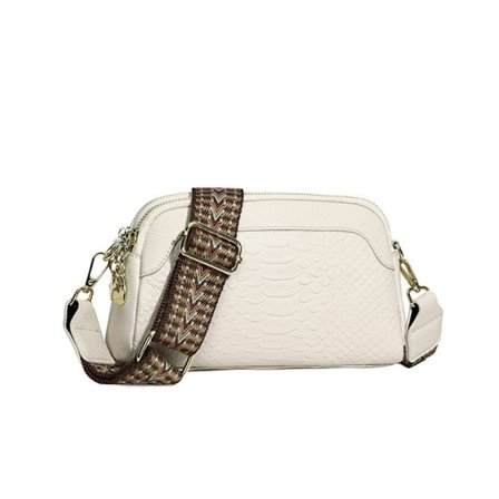 Skuldertaske Messenger Bag HVID