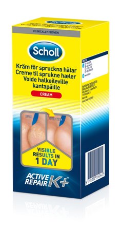 Scholl fotkrem sprukne hæler K+ 120 ml