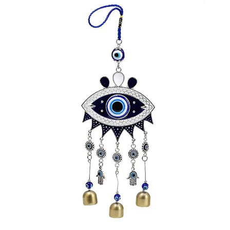 Måne og sol blå ondt øye hage hengende dekorasjon hjem bil bjelle dekorasjon