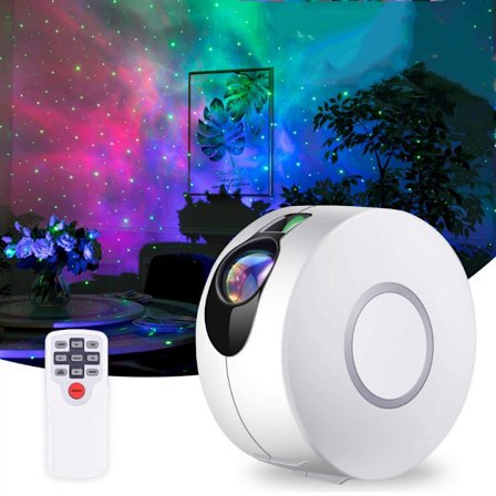 Stjerneprojektorlys, LED-nattelys, Galaxy Nebula-loftprojektorlampe, med fjernbetjening og timer, til børne- og voksensoveværelsesfest, den bedste 