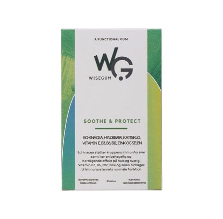 WiseGum Soothe & Protect 30 stk, Helse & Madvarer, Kosttilskud, Immunforsvar