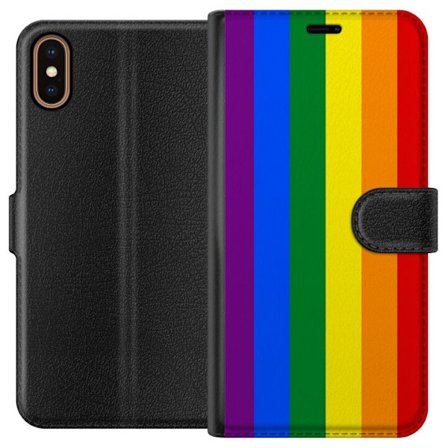Kompatibelt Plånboksfodral till Apple Apple iPhone X Pride Flagga