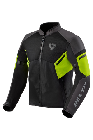 Revit GT-R Air 3 Motorcycle Jacket Black/Neon Yellow L