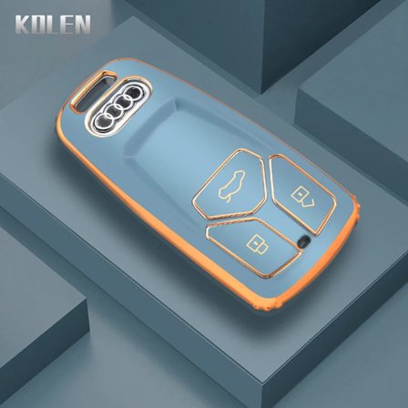 Fashion TPU Bilnyckelfodral Skal Fob För Audi A1 A3 8P A4 B8 B9 A5 A6 C7 A7 A8 Q3 Q5 Q7 Q8 C8 D5 4M RS3 S4 S5 S7 TT E-tron