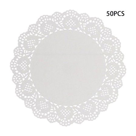 50st runt oljeabsorberande papper matdekor spetspapper cm - high quality