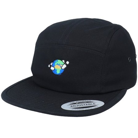 Iconic - Noir 5panel Casquette - Planet Earth Black 5-Panel @ Hatstore