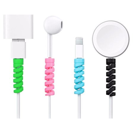 8-pak kabelbeskyttere Spiral Bites - Universal multicolor