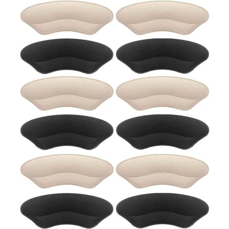 Hälkuddar Inlägg 6 par Hälskydd Förhindrar obekväma Pale Apricot+black 6 Par