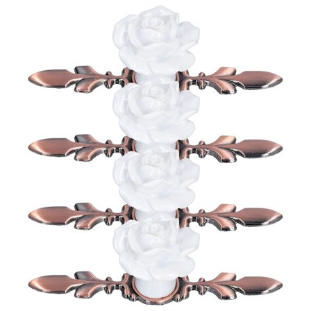 Antik kobber rose enkelt hull knapp, håndklemt, grønn KLB