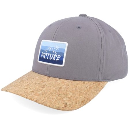 Picture - Gris adjustable Casquette - Wakopa Cap C Excalibur/Cork Adjustable @ Hatstore