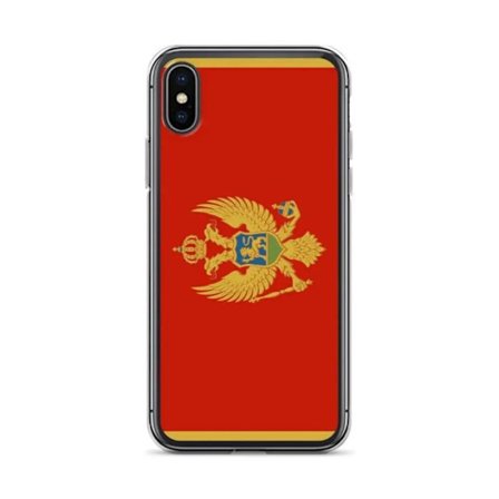 Coque Telefon Flagga Montenegro - iPhone XS