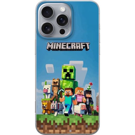 Kompatibelt Mobilskal till Apple iPhone 16 Pro Max Pixelvärld med djur