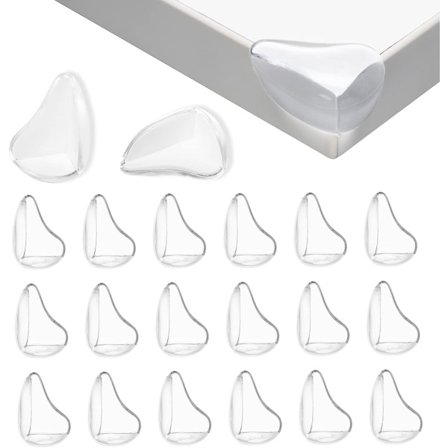 20 stk. - Anti-kollisionshjørne - Bordhjørnebeskyttelse - Anti-kollisionssilikone