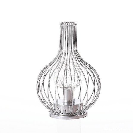 LED bordslampa / metalltråd bordslampa, modern järn korg bur stil nattlampa, retro säng lam