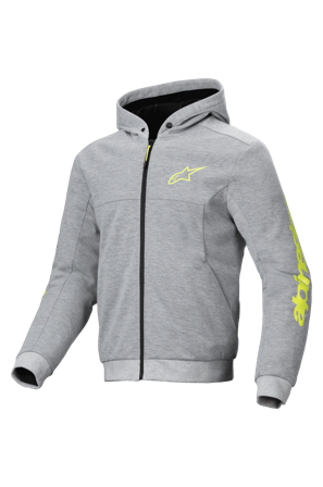 Alpinestars Chrome V2 Sport MC-hoodie Grå/Fluo Gul L