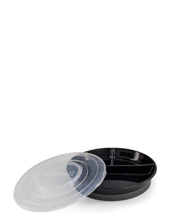 Twistshake Twistshake Divided Plate 6+M Black - Black - ONE SIZE
