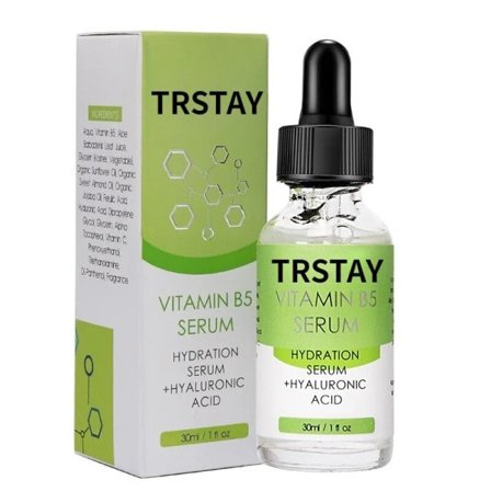 Vitamin B5 ansigt serum glat fugtgivende reparation tør hud aloe beroliger porer krymper