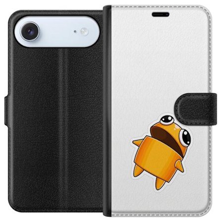 Yhteensopiva Lompakkokotelo Apple Apple iPhone 17 Air Oranssi piirretty hahmo, jolla on suuret silmät ja dynaaminen asento leikkisässä tyylissä