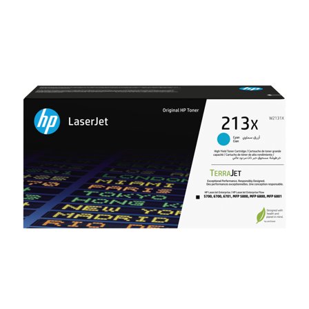 HP 213X - Høy ytelse - cyan - original - LaserJet - tonerpatron (W2131X)