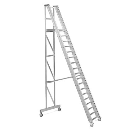 Arbetstrappa ZENITH, 18 steg, höjd: 3600 mm