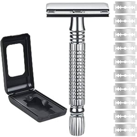 Säkerhetshyvel, Dubbelsidig Rakhyvel, Långt Handtag