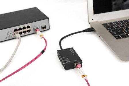 Digitus DN-3026 - nettverksadapter - USB 3.0 - Gigabit SFP x 1