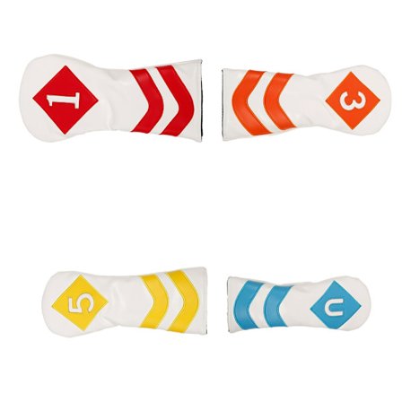 4 st/set Golf Järnskydd Järnhuvudskydd Golf Huvudskydd Färg PU Järnskydd