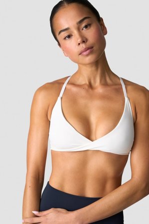 ICANIWILL - Nimble Twist Sports Bra White - Sports-BH - Damer - Træningstøj fra ICIW