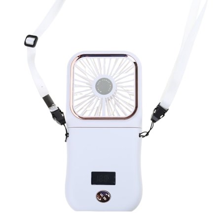 Vikbar Bordsfläkt Kylfläkt 3 Hastigheter USB Uppladdningsbar Fläkt med 3000mAh Powerbank