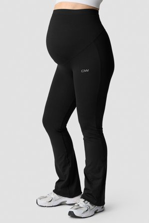 ICANIWILL - Define Seamless Maternity Flare Tights Black - Trikoot - Naiset - Treenivaatteet ICIW:ltä