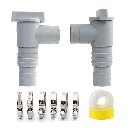 Intex Bestway Poolsun Swimming Pool Lukkeventil Sæt Til 32Mm Slangeforbindelse