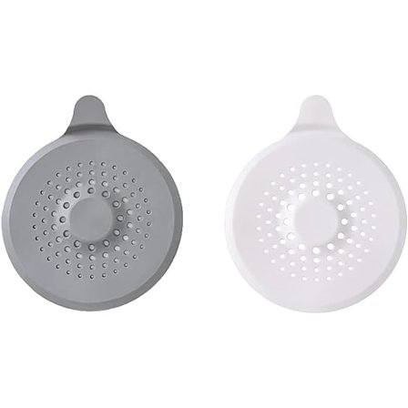 Pieces Silikon Hårfelle, Vaskproppbeskyttelse med Sugekopp, Badekaravløpsbeskyttelse, for Dusj, Badekar og
