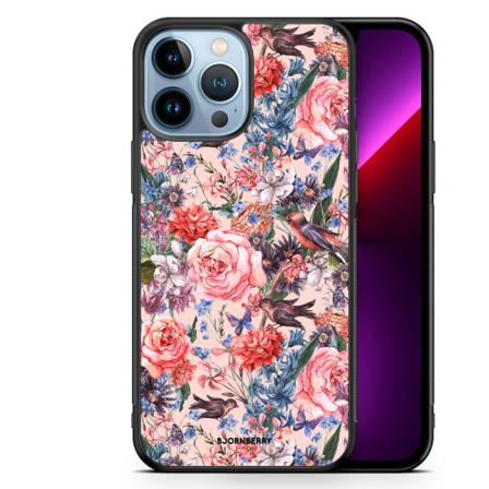 Bjornberry Skal Iphone 13 Pro Max - Fåglar & Blommor