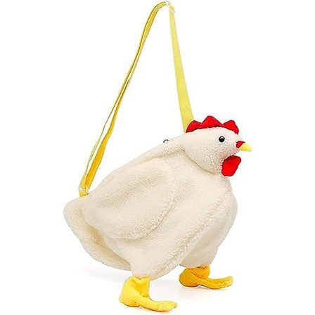 Enkel skulderveske for kvinner, (Kylling) tegneserieveske, avslappet and enkel skulderveske crossbody-veske