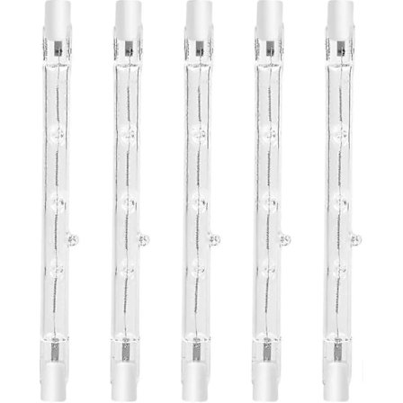 100W 118mm R7s Dimbar Halogenlampa Stiftlampa Varmvit 2800k R7s Linjär 1500lm Spotlight Ac220-240v För Hembelysning, Arbete, Säkerhet, Golvlampa, Etc