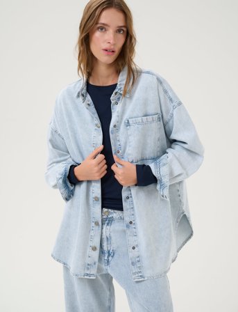 My Essential Wardrobe Malomw 143 Shirt - Blue - 40