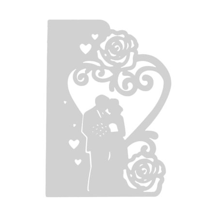 Metallstans for bryllupsinvitasjoner, DIY-skrapbooking, dekorativt pregepapir