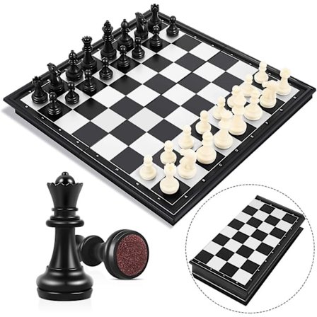 Shakkilauta, magneettinen shakkilauta, Deluxe-taittuva shakkilauta, minishakkilauta, kannettava matkashakkilauta ja -palikat lapsille ja aikuisille. 