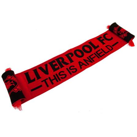 Liverpool Fc Tia Crest Scarf One Size Röd/svart
