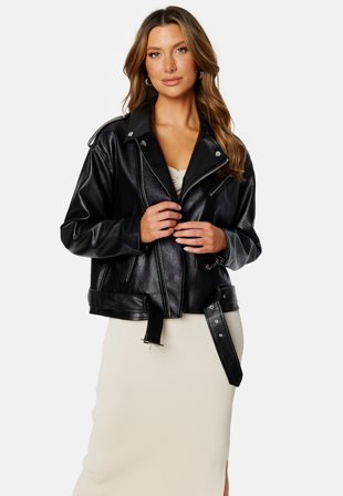 BUBBLEROOM Eden Biker Jacket Black Klær