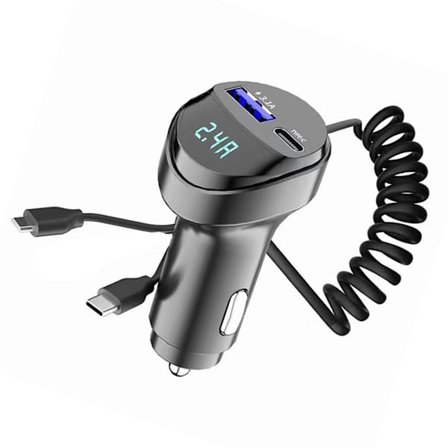 USB billadere med doble porter, strømdeteksjon og overladingsbeskyttelse