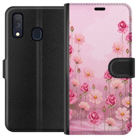Yhteensopiva Lompakkokotelo Samsung Galaxy A40 Petal Reverie Soft Blush