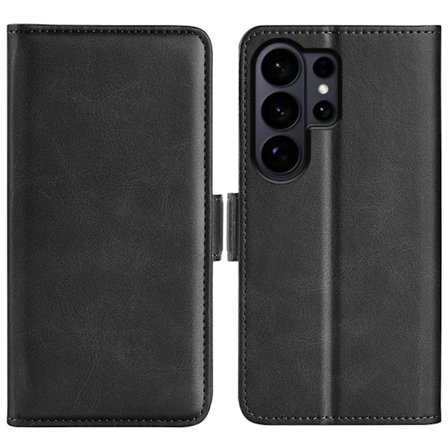 Samsung Galaxy S26 Ultra Plånboksfodral Konstläder - Svart