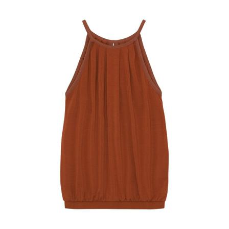 Moshi Moshi Mind Robyn Top Lyocell Brun, Dame