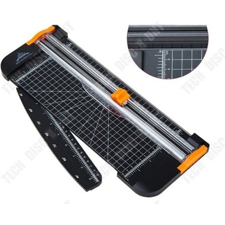 Papperskniv A4 - TD - Rotativ Skärare - 4 till 5 Blad - ABS - 375x150x20 mm