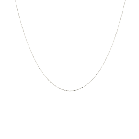Syster P Beloved Long Box Chain Halsband Dam Silver ONESIZE