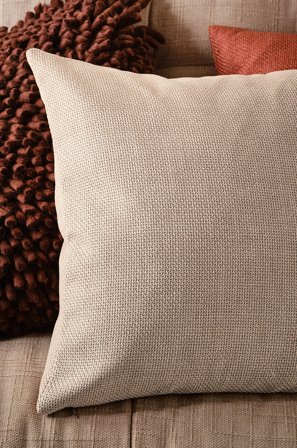 Jotex - Putetrekk 50x50 Cm Lys beige - WEAVER - Kjøp Pynteputer & trekk hos Jotex