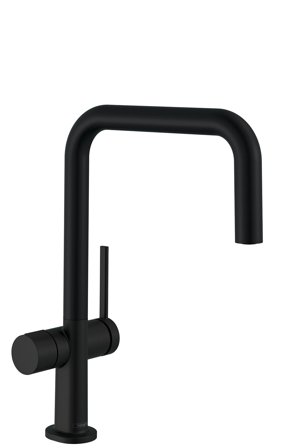 Hansgrohe Talis M54 U 220 Köksblandare med U-pip, diskmaskinavstängning Svart, Badrum