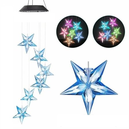 Star Wind Chime Wind Chime Light Solar Light