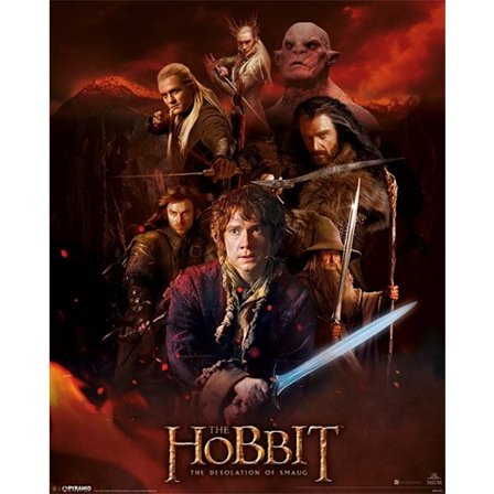Hobbit Dos Miniaffisch Fire Montage M156